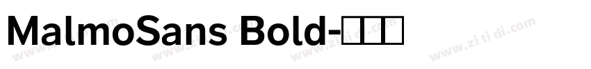 MalmoSans Bold字体转换